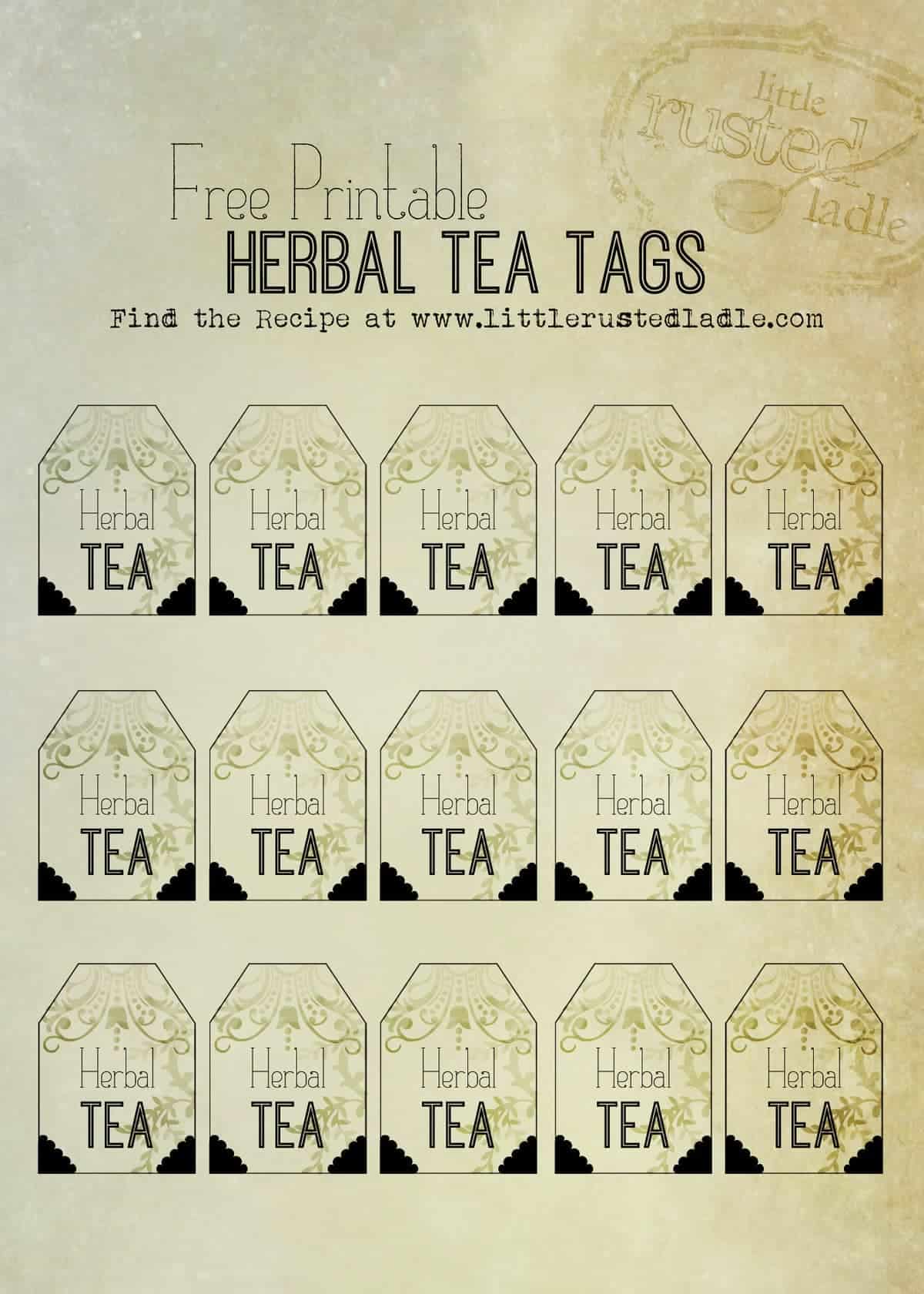 Little Rusted Ladle - Free Printable Herbal Tea Bag Tags_3