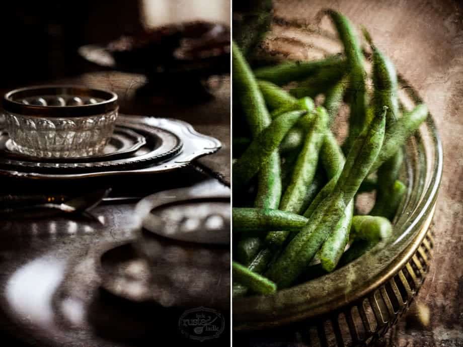 Green Beans | Thanksgiving Table Scape Feast Recipes and Styling Tips | www.littlerustedladle.com