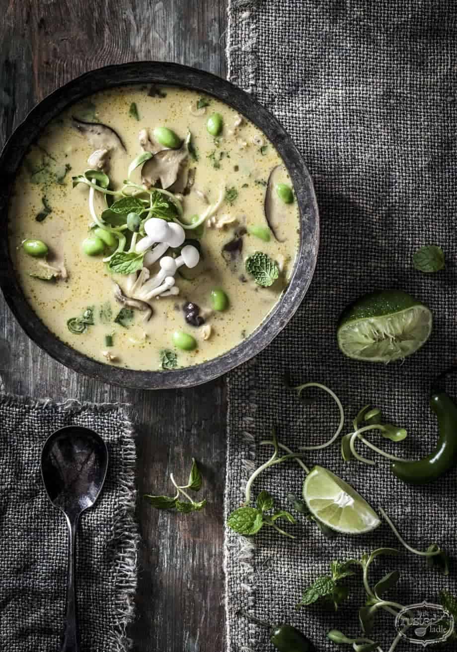 Coconut Curry Chicken Soup Recipe | www.littlerustedladle.com