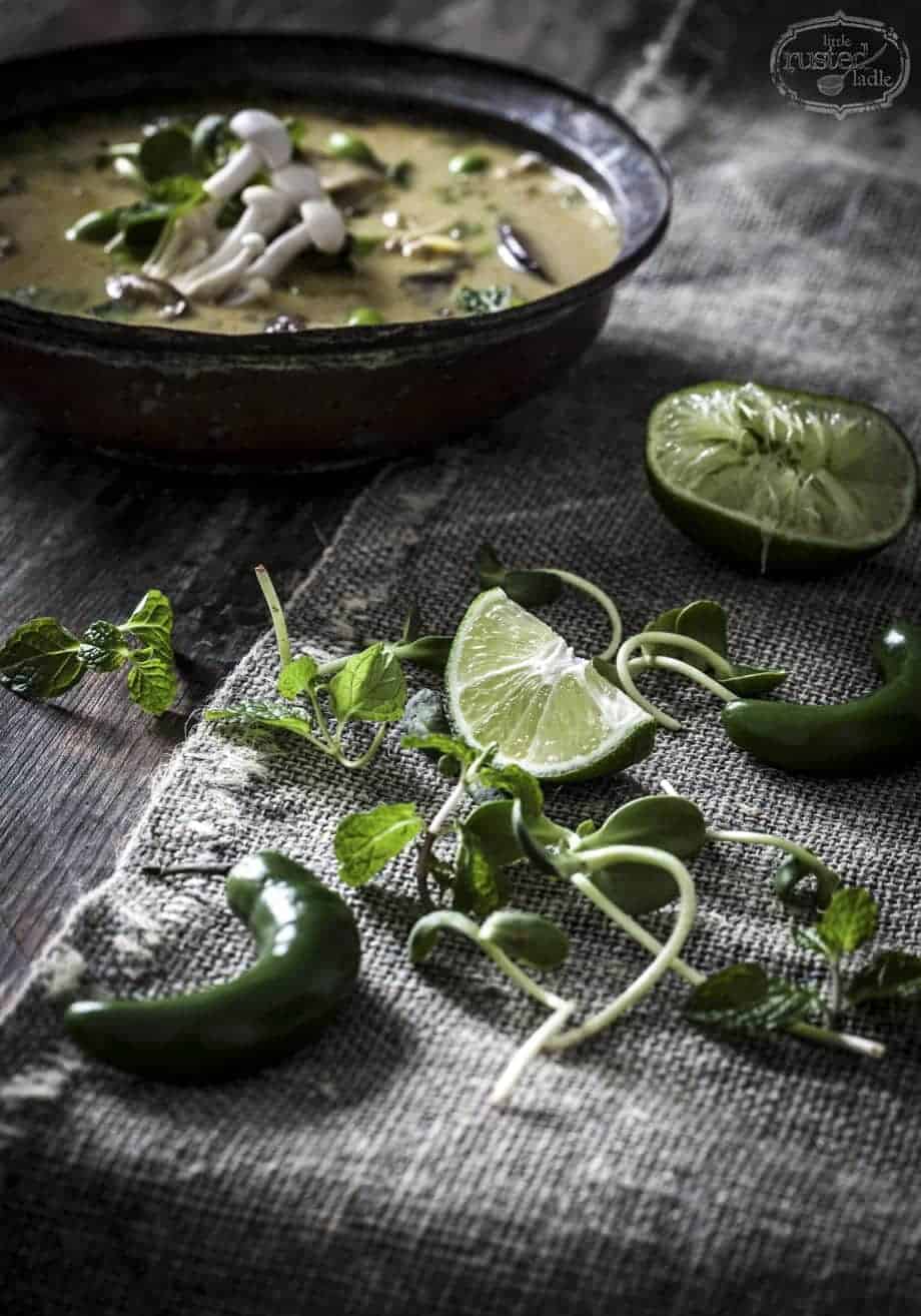 Coconut Curry Chicken Soup Recipe | www.littlerustedladle.com