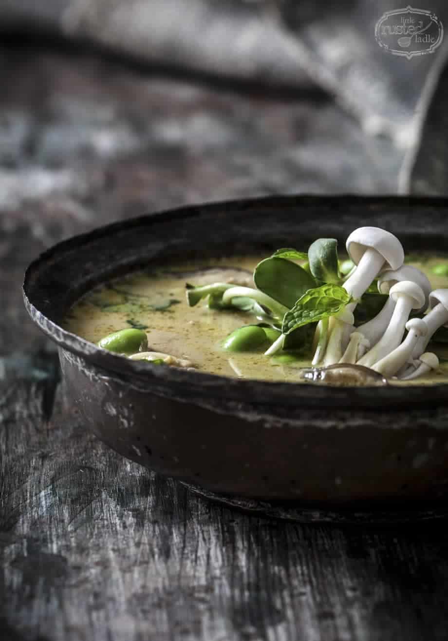 Coconut Curry Chicken Soup Recipe | www.littlerustedladle.com