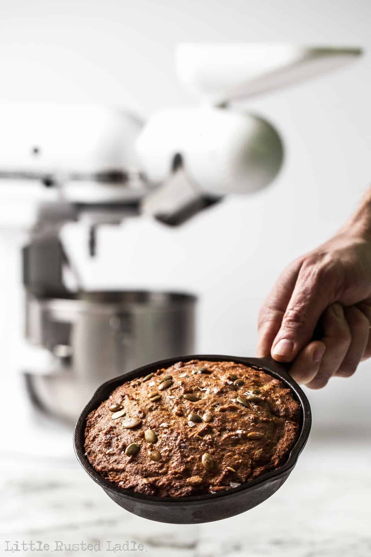Giveaway - Mock Mill - Parsnip Pumpkin Seed Bread Recipe | Little Rusted Ladle #FoodStyling #FoodPhotography #Parsnips