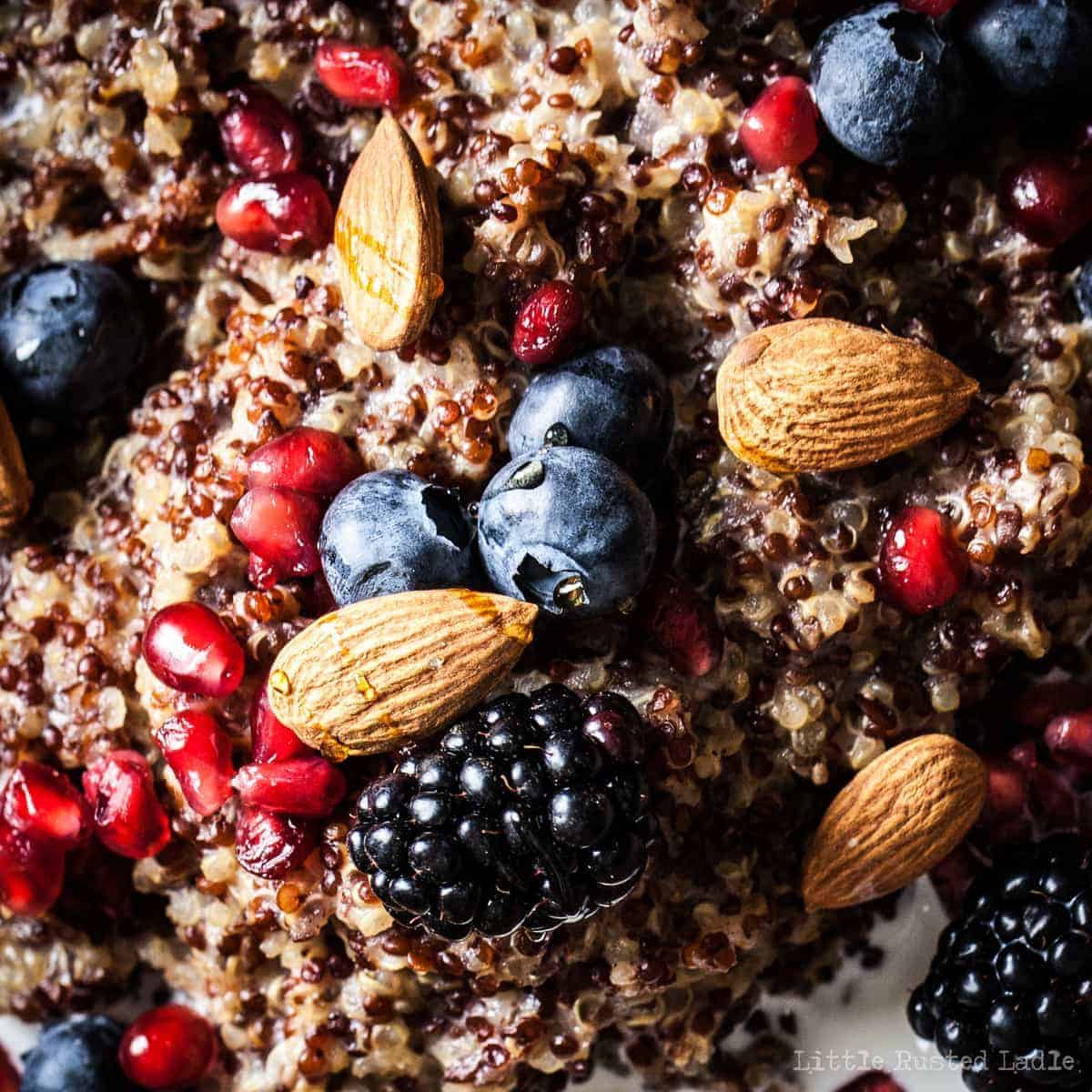 Ancient Grains | Quinoa Crockpot Oatmeal Quinoameal Recipe- Little Rusted Ladle_0007-WEB WM