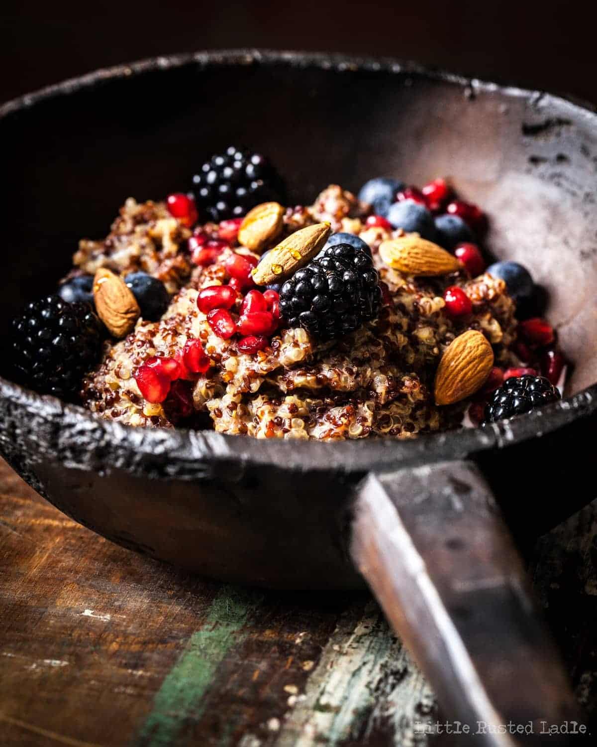 Ancient Grains | Quinoa Crockpot Oatmeal Quinoameal Recipe- Little Rusted Ladle_0030-WEB WM