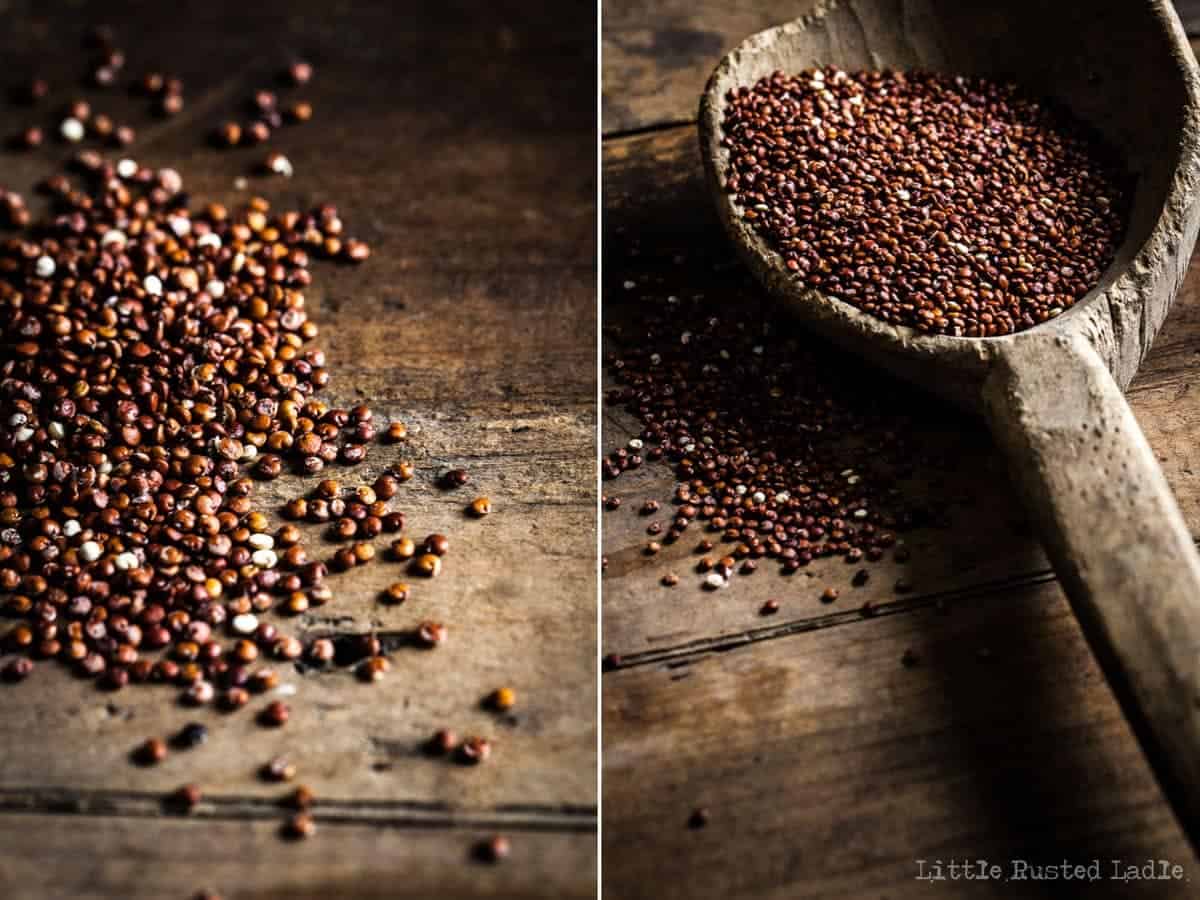 Ancient Grains on Wooden Spoons and Oatmeal - Little Rusted Ladle_96