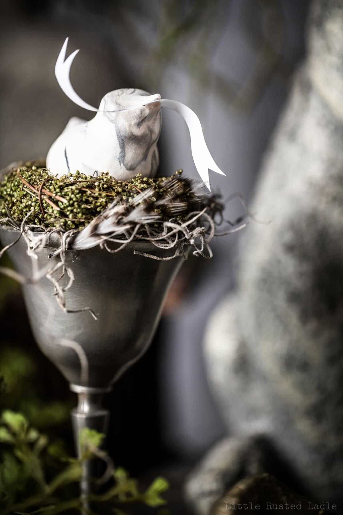 DIY Marble Bird Place Card Holder Easter Decor - Jena Carlin Photography - Little Rusted Ladle -001 96 WM