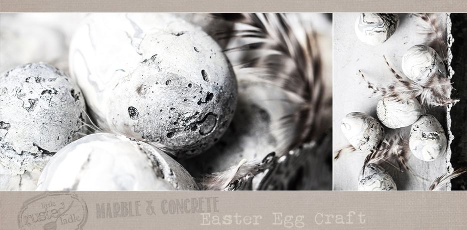 DIY Marble and Concrete Easter Egg Craft - Little Rusted Ladle - Jena Carlin Photography FB