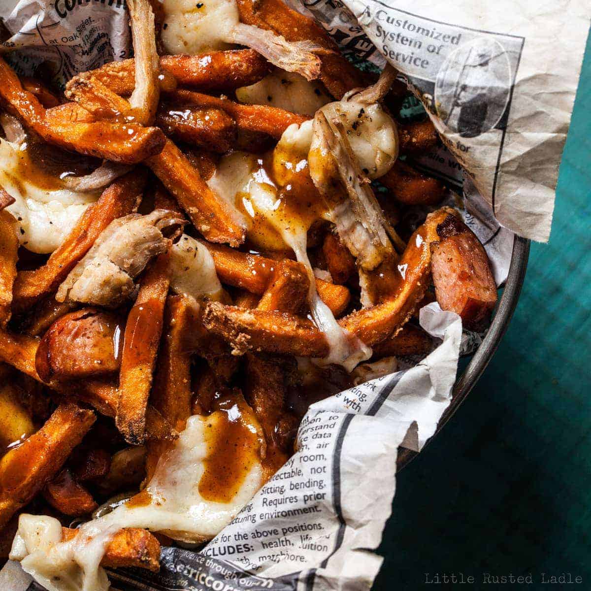 Poutine Recipe March Madness Party Appetizer - Little Rusted Ladle - Jena Carlin Photography -011 96 WM