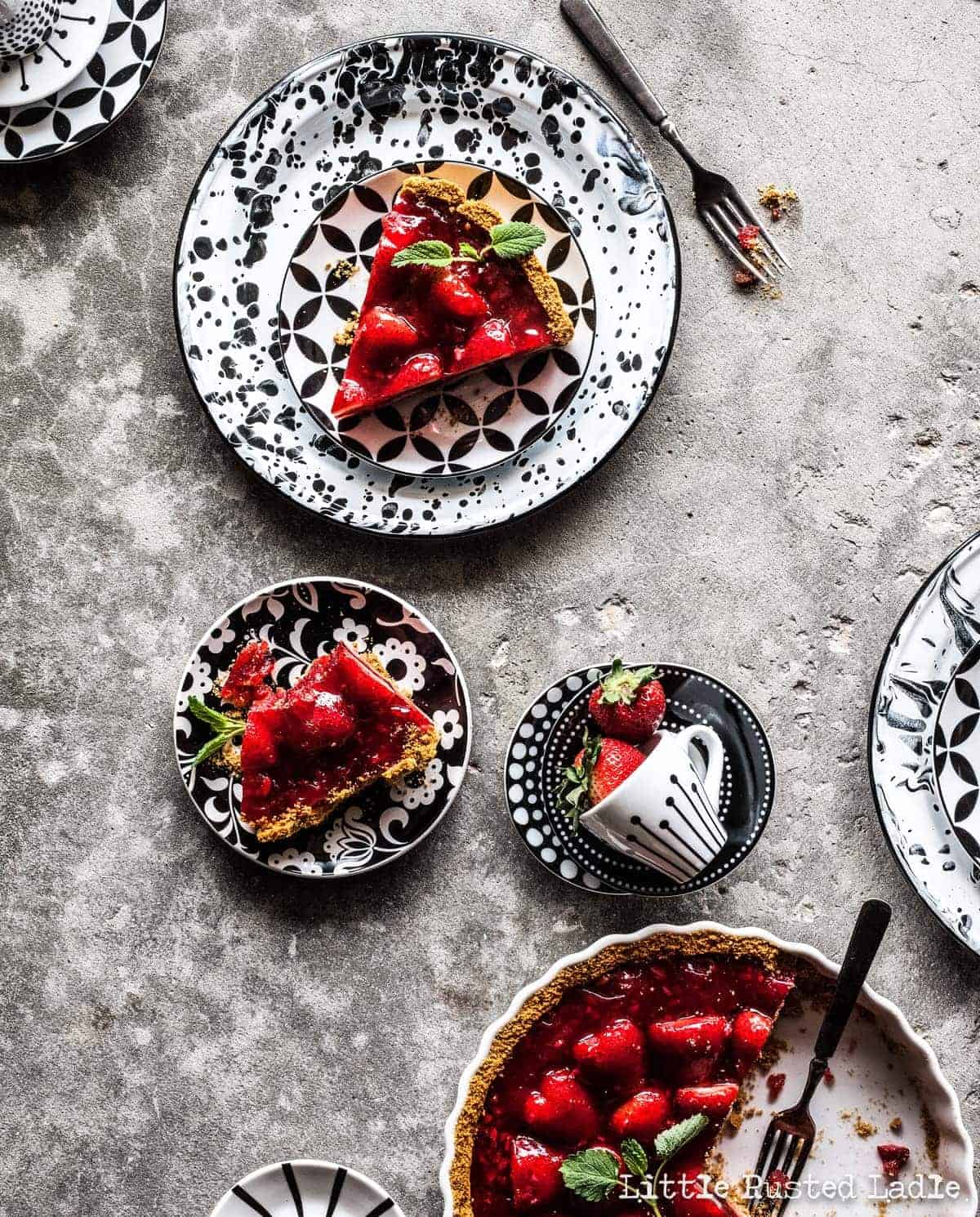 Fresh Strawberry Pie Food Photography - Little Rusted Ladle009- WebWM