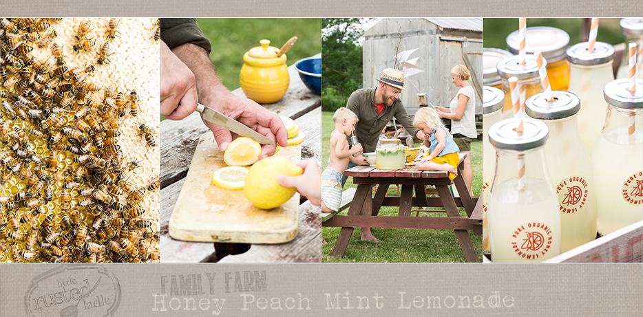 Lifestyle-Bee-Farm-Honey-Mint-Peach-Lemonade-Recipe-Kids-Lemonade-Stand-Jena-Carlin-Photography-Little-Rusted-Ladle