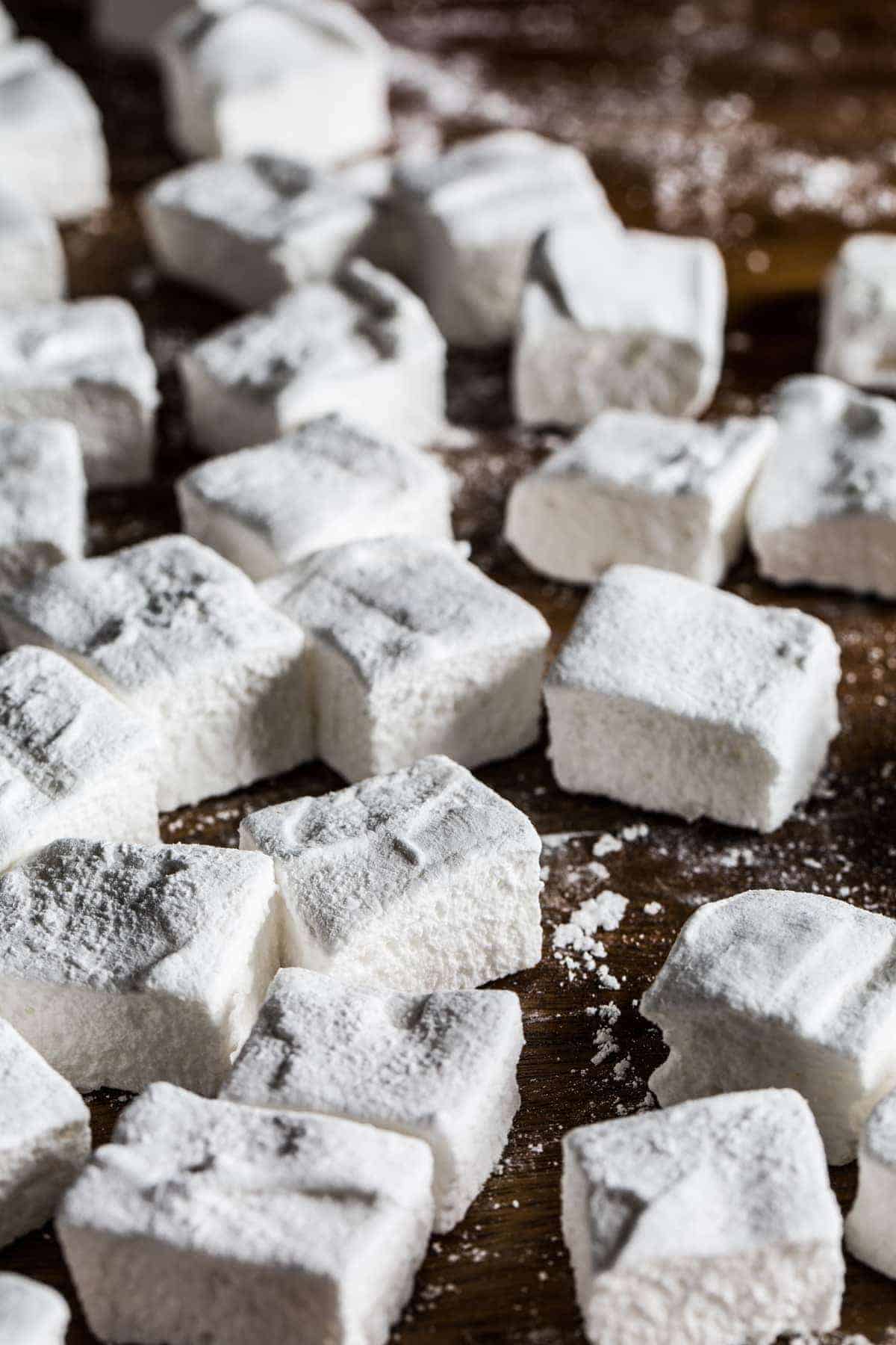 Homemade Marshmallows Recipe - Fluffy, Sweet and So Easy - Hot Cocoa - Little Rusted Ladle - #FoodPhotography