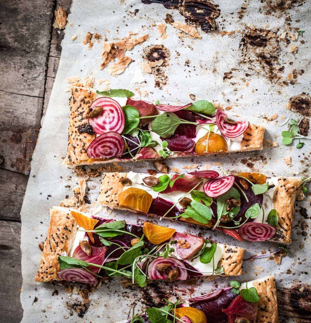 3 Beet Watercress Tart Recipe