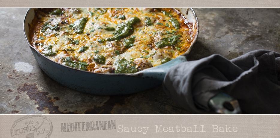 Mediterranean Saucy Meatball Bake Recipe Moody Food Photography