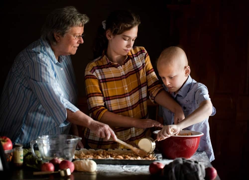 Family Baking Together