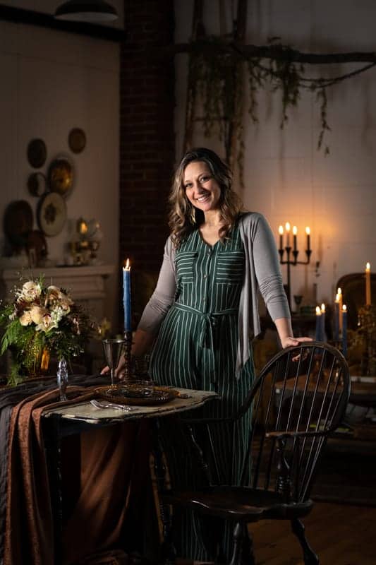 Photo of Jena Carlin in her photo studio