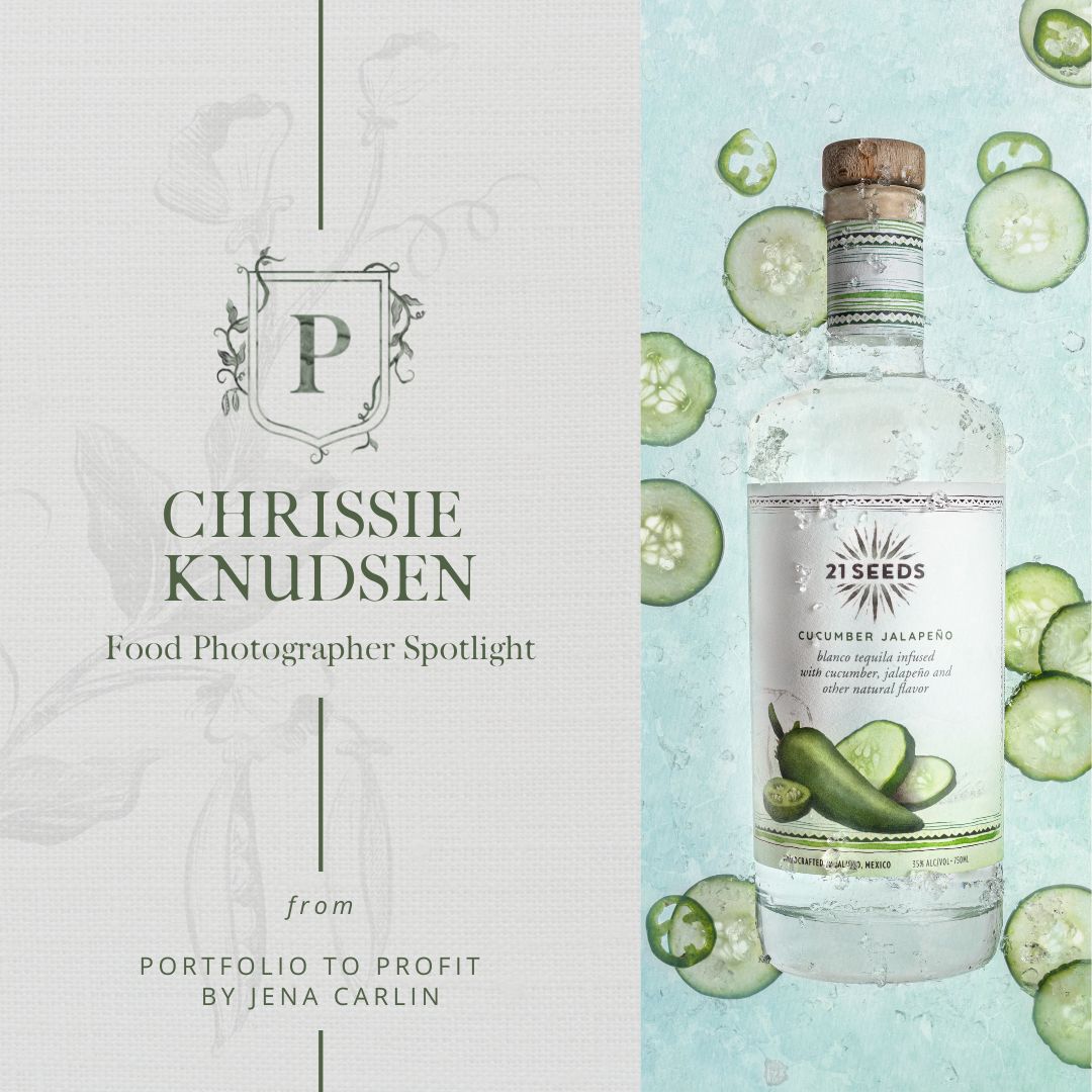 graphic for Portfolio to Profit featuring bottle shot from Chrissie Knudsen